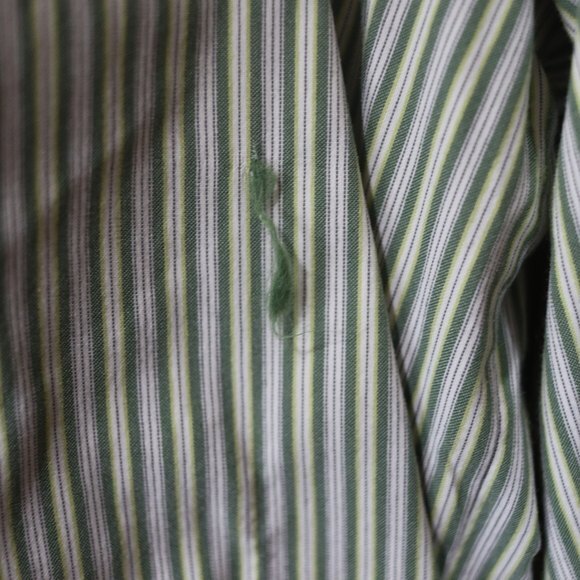 Linda Allard Ellen Tracy Vintage Stripe Button Down Shirt Women’s 12 Long Sleeve - Picture 9 of 11